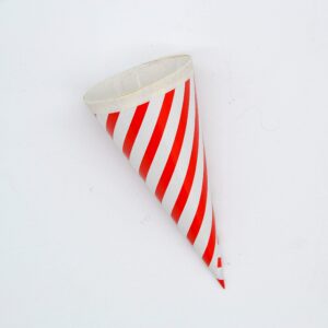 Mini Schultüte rot gestreift 15,5cm von Krima&Isa