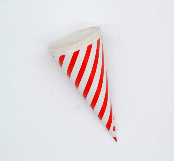 Mini Schultüte rot gestreift 15,5cm von Krima&Isa