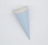 Mini Schultüte hellblau gestreift 15,5cm von Krima&Isa