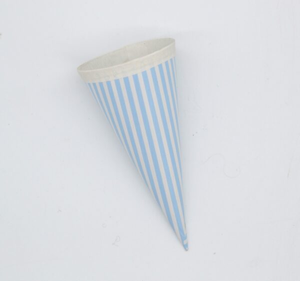 Mini Schultüte hellblau gestreift 15,5cm von Krima&Isa