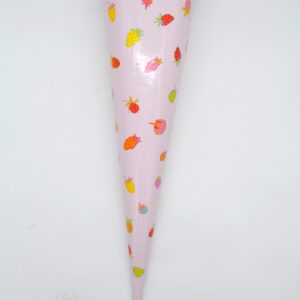 Große Schultüte rosa mit bunten Erdbeeren 68cm von Krima&Isa