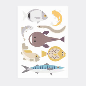 Postkarte Fische