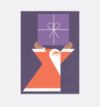 Postkarte Weihnachten Geschenk