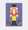Postkarte Weihnachten Nussknacker