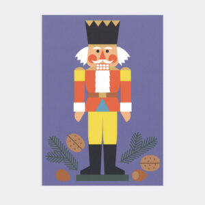 Postkarte Weihnachten Nussknacker
